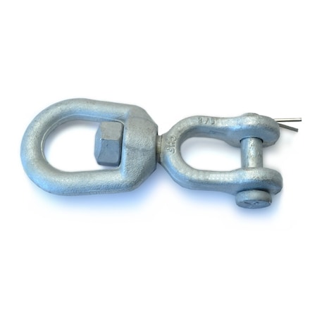 Midwest Fastener 1/2" Galvanized Steel Jaw & Eye Swivels 54638